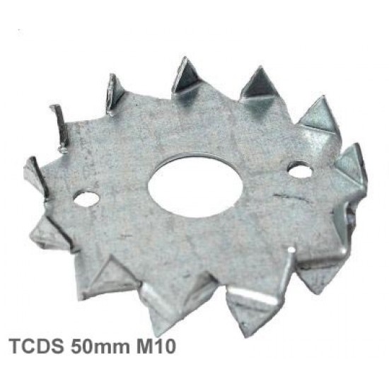 50mm M10mm Galvanised Steel Double Sided Tooth Plate Timber Connector