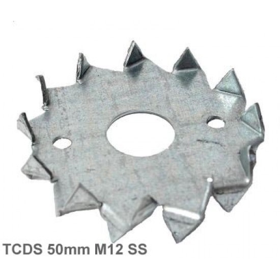 50mm M12mm Stainless Steel Single Sided Tooth Plate Timber Connector 50mm M12mm Stainless Steel Single Sided Tooth Plate Timber Connector