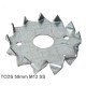 50mm M12mm Galvanised Steel Double Sided Tooth Plate Timber Connector