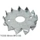 50mm M12mm Stainless Steel Single Sided Tooth Plate Timber Connector 50mm M12mm Stainless Steel Single Sided Tooth Plate Timber Connector