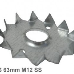 63mm M12mm Stainless Steel Single Sided Tooth Plate Timber Connector