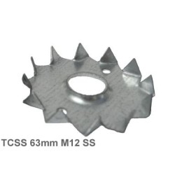 63mm M12mm Stainless Steel Single Sided Tooth Plate Timber Connector 63mm M12mm Stainless Steel Single Sided Tooth Plate Timber Connector