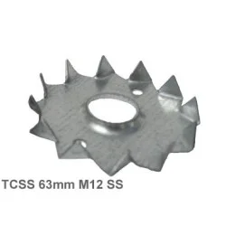 63mm M12mm Stainless Steel Single Sided Tooth Plate Timber Connector
