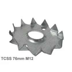 76mm M12mm Galvanised Steel Single Sided Tooth Plate Timber Connector