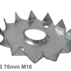 76mm M16mm Galvanised Steel Single Sided Tooth Plate Timber Connector