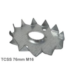 76mm M16mm Galvanised Steel Single Sided Tooth Plate Timber Connector 76mm M16mm Galvanised Steel Single Sided Tooth Plate Timber Connector