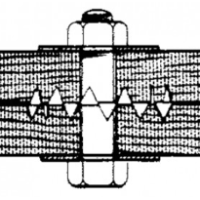 50mm M12mm Galvanised Steel Double Sided Tooth Plate Timber Connector