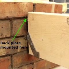 welded masonry hanger install